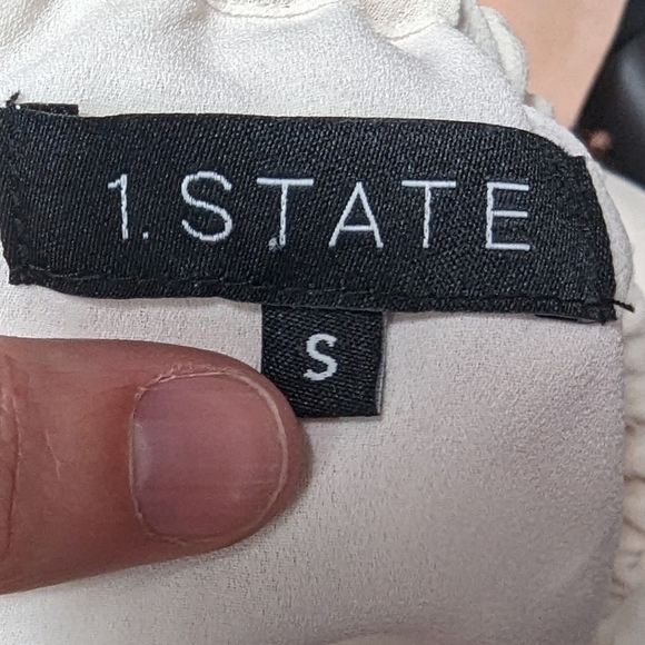 1. State Color Block Off The Shoulder Top Sz S - Picture 5 of 6